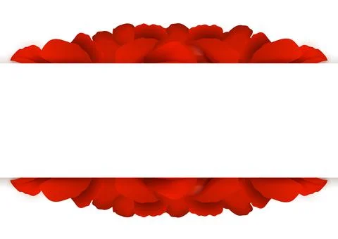 Background of red rose petals. Stock Illustration