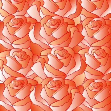 Background from red roses Stock Illustration