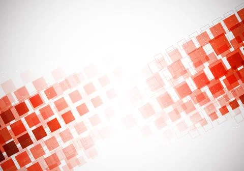 Background with red squares Stock Illustration