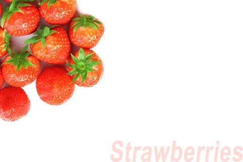 Background of red strawberries Stock Illustration