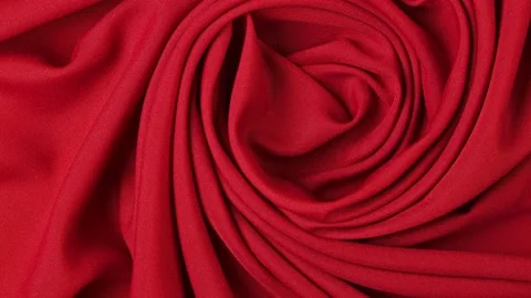 Background of red textile folded pleats spinning Stock Footage 146278617