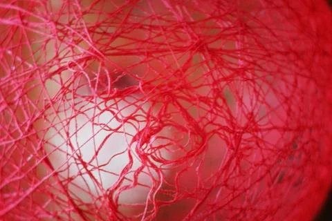 Background of red thread Stock Photos