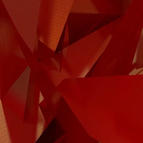 Background of red triangles with a texture of mesh Stock Footage 69506652