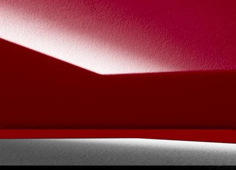 Background Red Wall Dark Table Studio Room Empty Bar Podium Shadow Фото