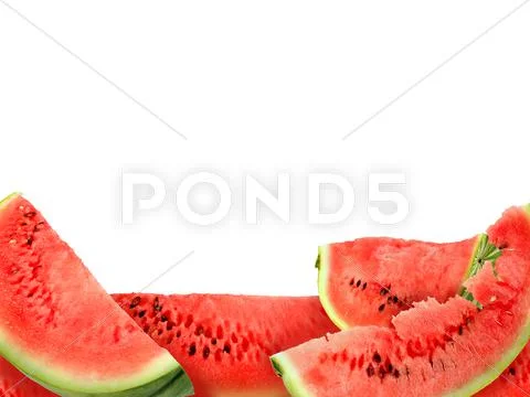 Background of red watermelons slices Stock-Fotos