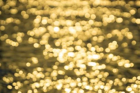 Background with reflected lights over water Stock Photos