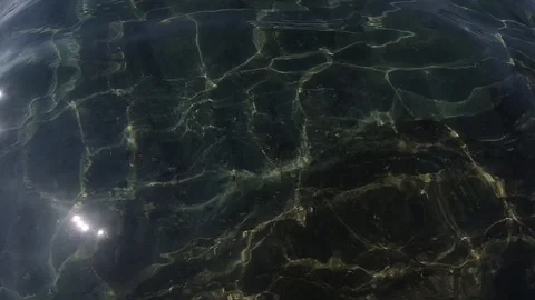 Background reflection of the sun on the seabed Video stock 118363929