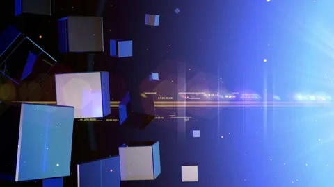 Background reflective cubes Video stock 158307720