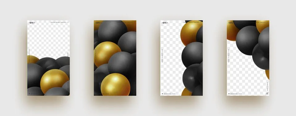 Background with render 3d balls. Round Sphere of geometric objects, pearl mad 스톡 일러스트