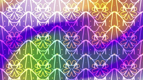 Background with a repeating decorative white lace pattern. Perfect for wedding i Stock Footage 325336990