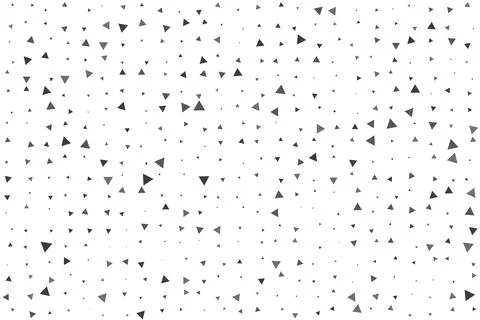 Background with repeating elements, triangles of different sizes in grayscale Stock Illustration
