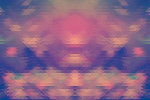 Background of retro geometric triangle shapes. Colorful mosaic pattern Stock-Illustration