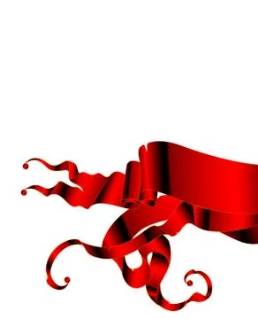Background with ribbon Illustrazione stock
