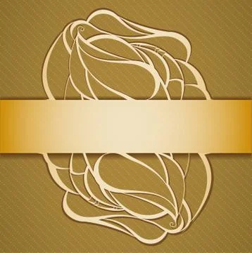 Background with ribbon. Stock Illustration