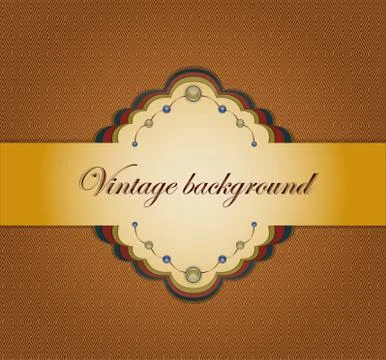 Background with ribbon. Stock Illustration