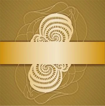 Background with ribbon. Stock Illustration