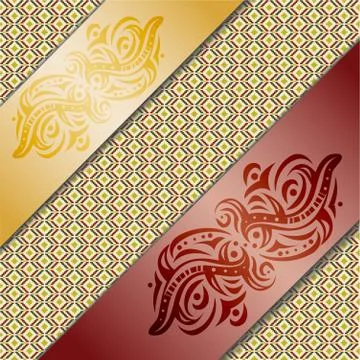 Background with ribbons. Stock Illustration