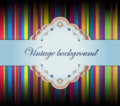 Background with ribbons. Stock Illustration