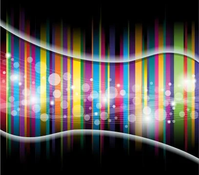 Background with ribbons. Stock Illustration