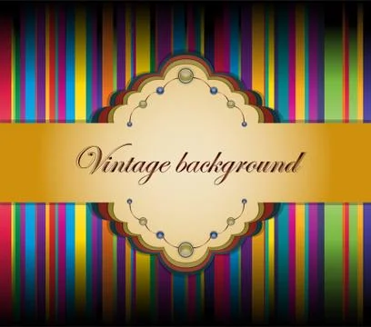 Background with ribbons Stock Illustration