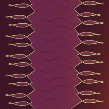 A background with a rich cherry gradient and unusual horizontal flowing ele.. Stock Illustration