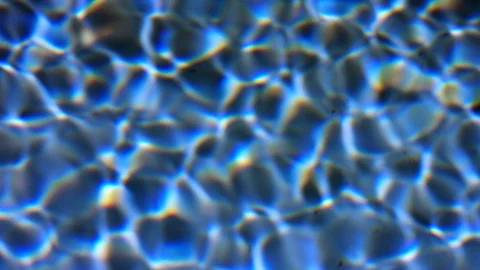 Background of rippled pattern of clean water in a blue swimming pool Stock Footage 87834186