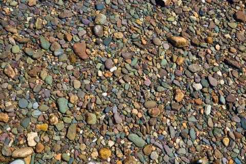 The background of the river bottom. Stock Photos