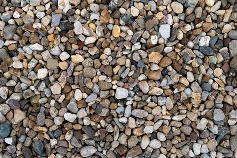 Background with road surface made of pebbles 写真素材