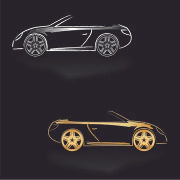 Background Roadster Stock Illustration