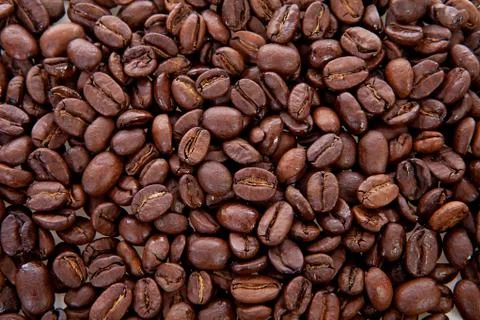 Background of roasted coffee beans Stock Photos