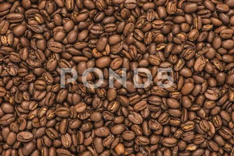 Background Of Roasted Coffee Beans