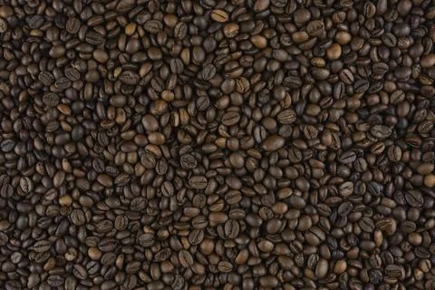 Background of roasted coffee beans Stock Photos