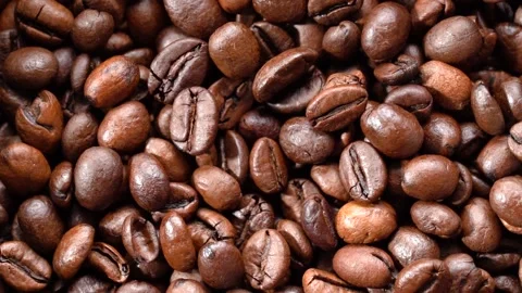 The background of roasted coffee beans rotates 動画素材 159645840