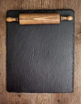 Background with rolling pin Stock Photos