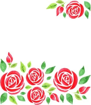 Background with roses Stock Illustration