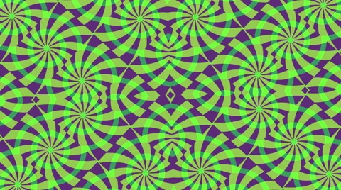 Background with rotating circular Green purple elements, Loop Stock Footage 60415136