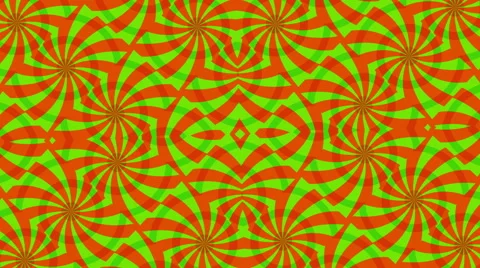 Background with rotating circular Red green elements, Loop Stock Footage 60415252