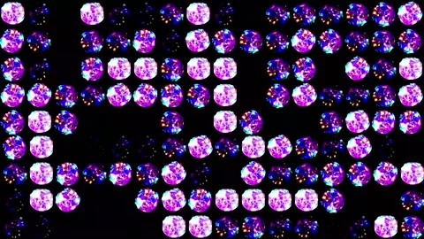 Background of rotating colored glasses 動画素材 138760366