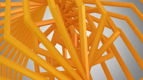 Background of Rotating Hexagons Stock Footage 106109858