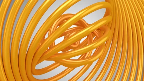 Background of Rotating Rings Stock Footage 105842578