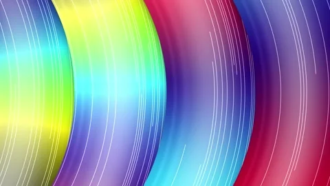 Background of rotating rounded geometric shapes. 3d rendering loop animation Stock Footage 238516511