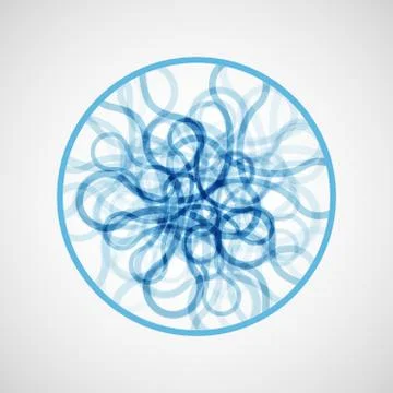 Background with a round molecular structure eps Stock Illustration