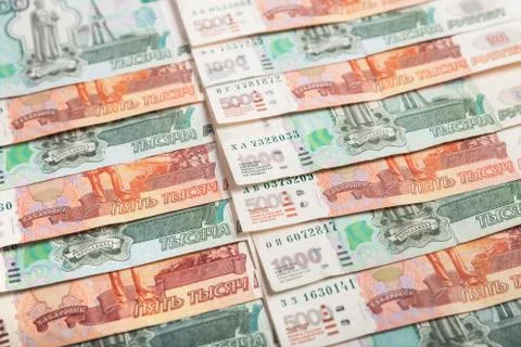 Background rubles Foto stock