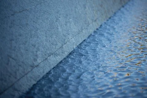 Background with running water. Foto stock