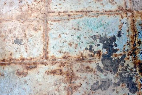Background of a rust (deck of an old ferry) Foto stock