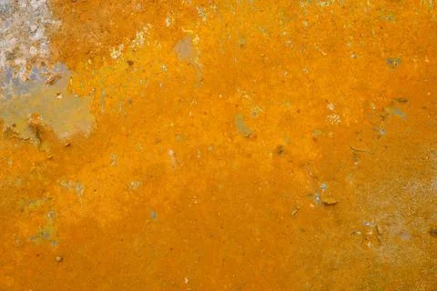 Background with rust. surface of yellow brown rusty metal. rusty iron texture Foto stock