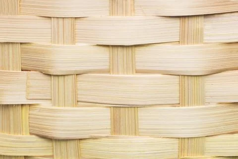 Background of a rustic basket weave made from wood. 스톡 사진