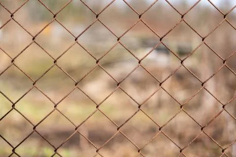 Background from a rusty grid. Foto stock