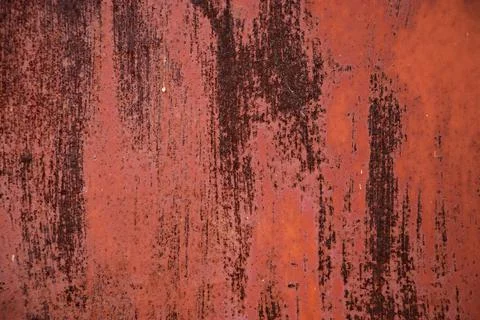 Background from rusty metal close-up. Rust spots on iron. Stock Photos