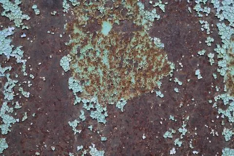 Background of rusty metal surface with peeling paint Stock Photos